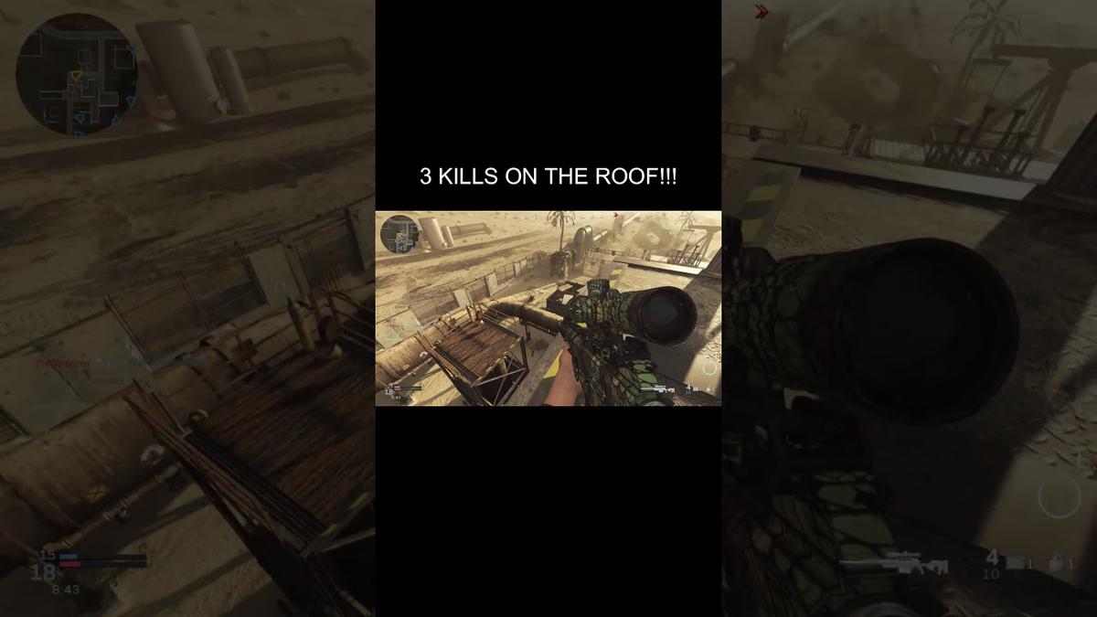 'Video thumbnail for Get 3 kills on the roof #Shorts'