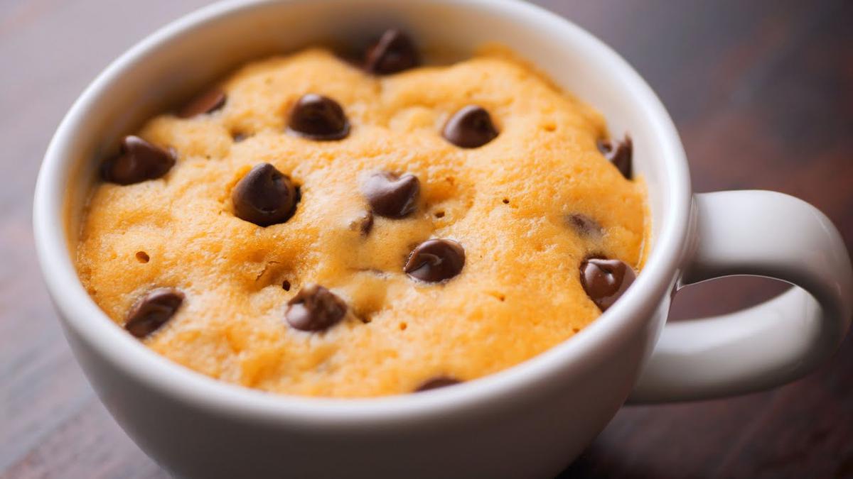 'Video thumbnail for 1 Minute Mug Cookie in Microwave | Chocolate Chip Cookie in a Mug'