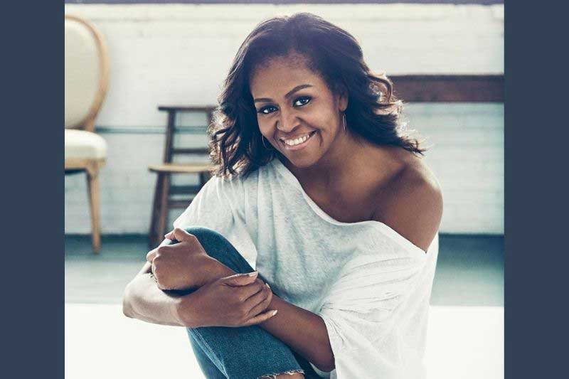 Michelle-Obama on cover of a magazine