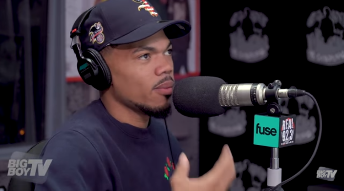 Chance The Rapper during the interview with Big Boy TV