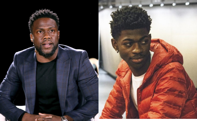 Collage of Kevin Hart and Lil Nas X