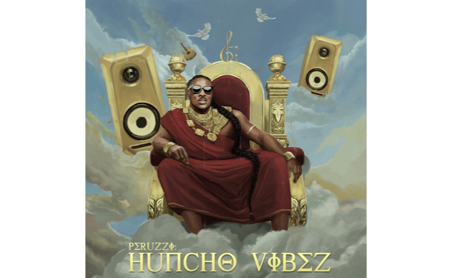 Cover art for Peruzzi's upcoming album, Huncho Vibes