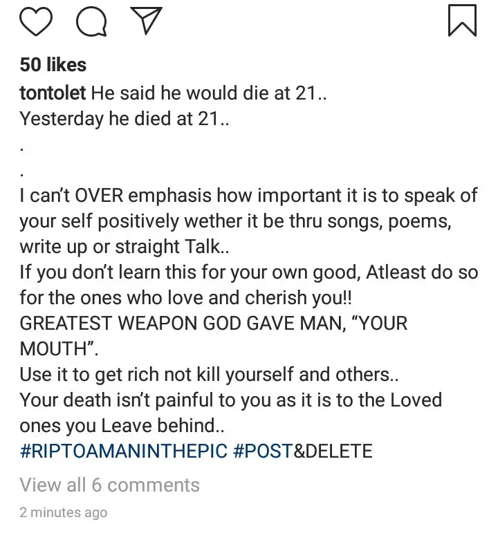 Tonto Dikeh shared life lesson as American rapper Juice Wrld dies at 21