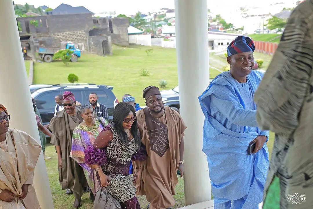 Davido's brother, Adewale and his fiancee, Kani hold their introduction [photos]