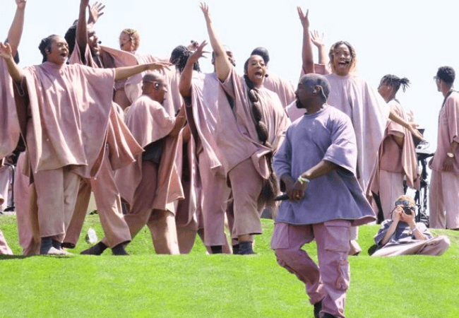 Kanye West covers Davido's 'IF' at his Sunday Service and you need to watch!