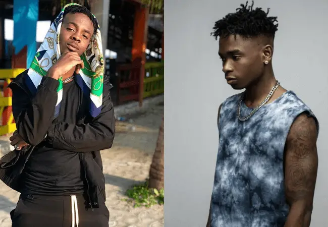 Lil Kesh and Young Jonn fall twice while performing at Olamide's OLIC6