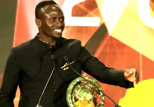 Sadio Mane is the African Men's player of the year| See full list