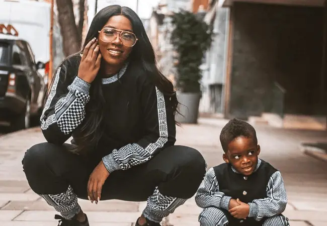 Tiwa Savage and son, Jamil serve fashion goals in new photos