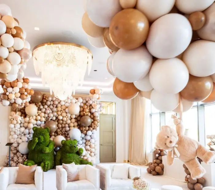Amazing photos from Khole Kardashian bearthemed baby shower for Malika