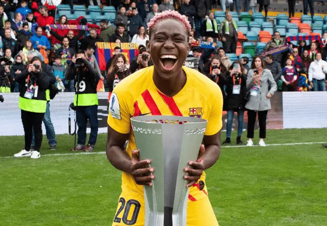 Asisat Oshoala helps Barcelona win their first female Super Copa