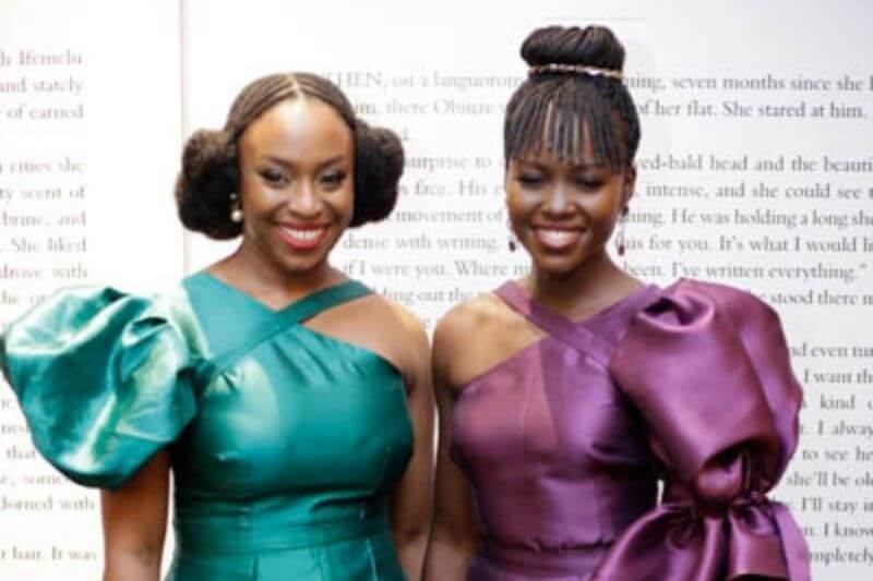 Chimamanda Ngozi Adichie hosts Lupita Nyong'o to a private dinner in Lagos