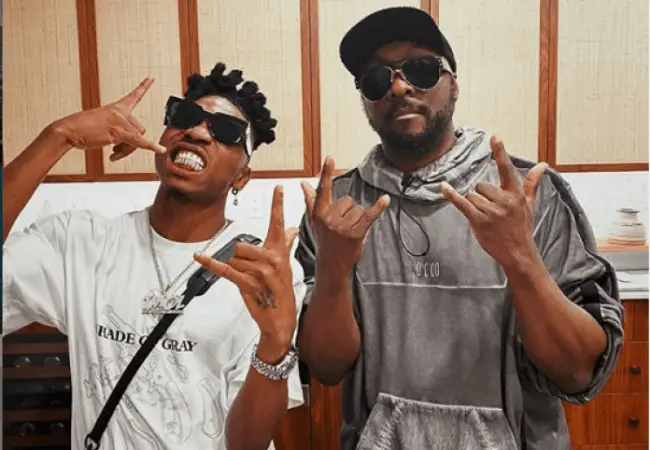 Mayorkun teases Will.i.am and Black eyed peas collaboration