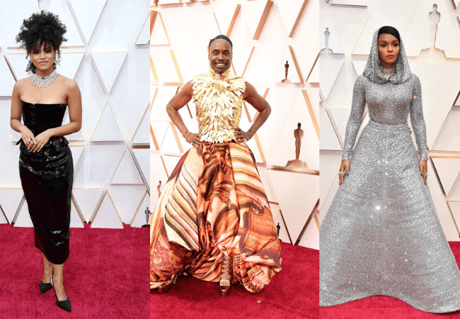 Check out the red carpet fashion at the 2020 Oscars