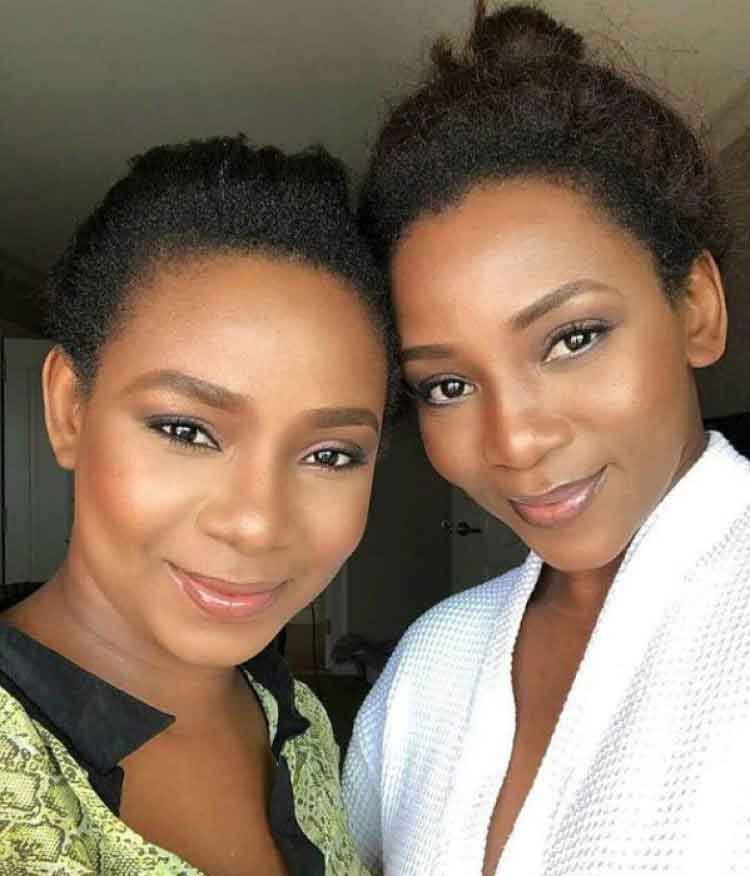 Genevieve Nnaji and her daughter Chimebuka Nnaji