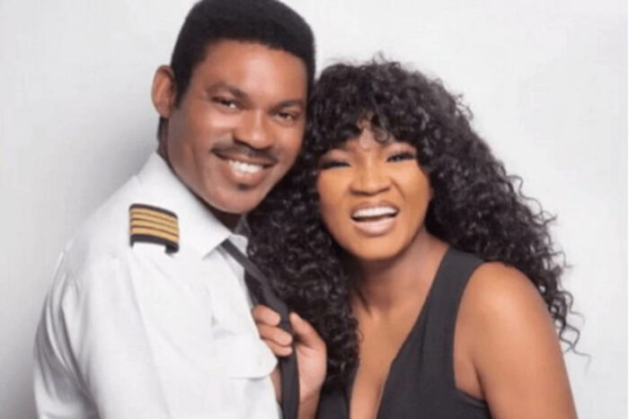 'I don't know how to feel' - Omotola Jalade-Ekeinde says as she shares photos of her husband flying out Chinese nationals