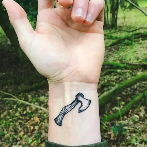 An example of an inner wrist tattoo 