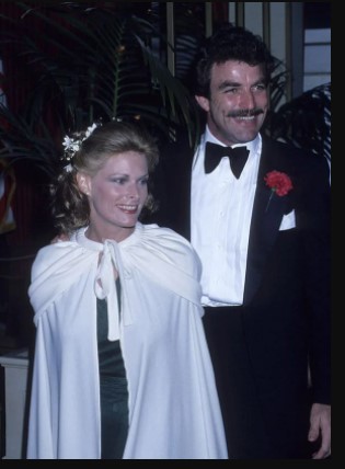 Jacqueline Ray and Tom Selleck at their wedding in 1971. Image: Pinterest, @Linda Sibbald Source: UGC