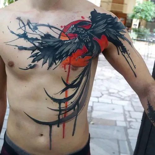 An example of a phoenix tattoo