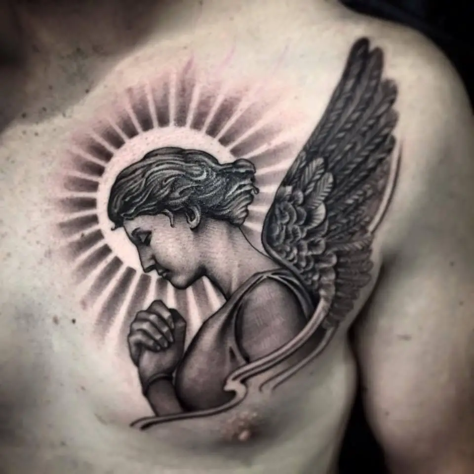 An example of a angel tattoo