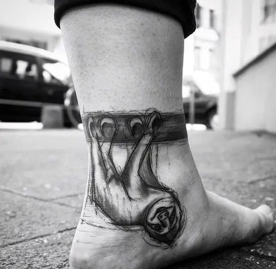 An example of a ankle tattoo