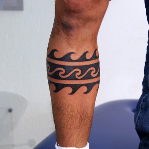 An example of a leg tattoo