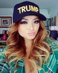 Tila Tequila wears Trump hat