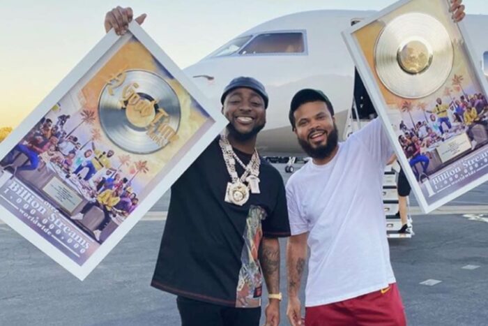 Davido gets plaque from Sony Music over 'A Good Time' album's 1 billion streams worldwide