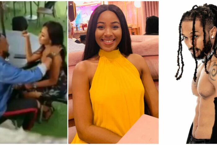 Mixed reactions as video of BBNaija's Erica and singer Minjin kissing hit the internet.