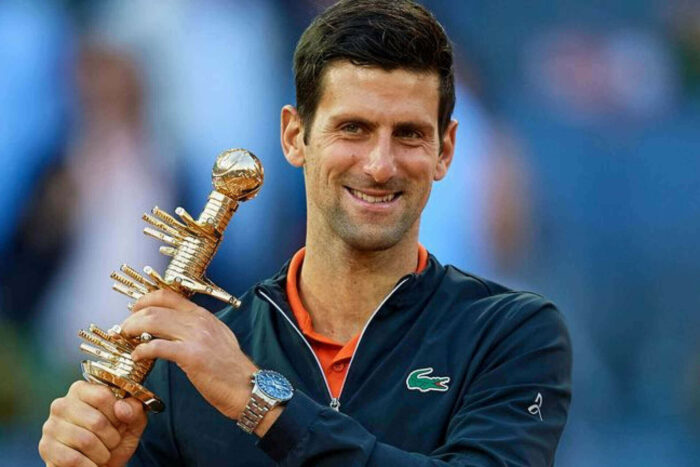 Novak Djokovic is the current champion of the Madrid open