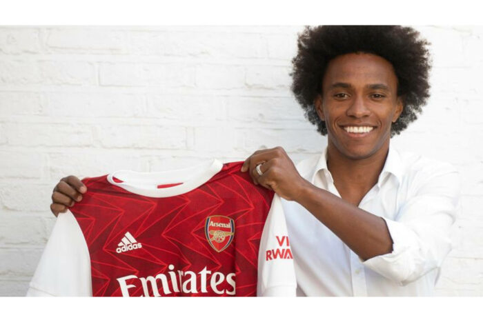 Willian joins Arsenal from Chelsea on a three-year deal