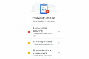 Chrome Password Manager Checkup 