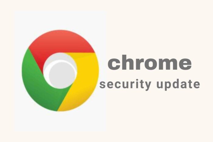 Chrome logo and the word security update