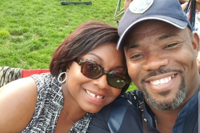 Okey Bakassi celebrates 19th wedding anniversary with wife