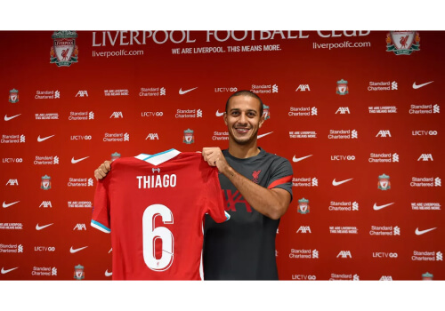 Liverpool complete Thiago Alcantara signing on a four-year deal