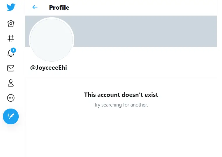 Joyce deleted Twitter account