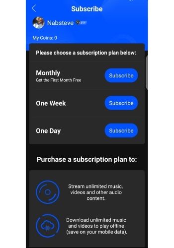 Boomplay Subscriptions