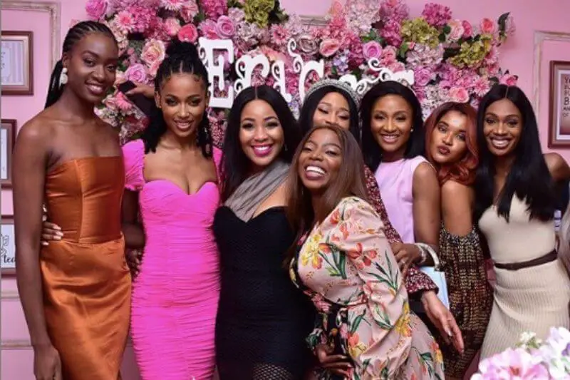 Check out the photos from BBNaija Erica Nlewedim's surprise dinner party