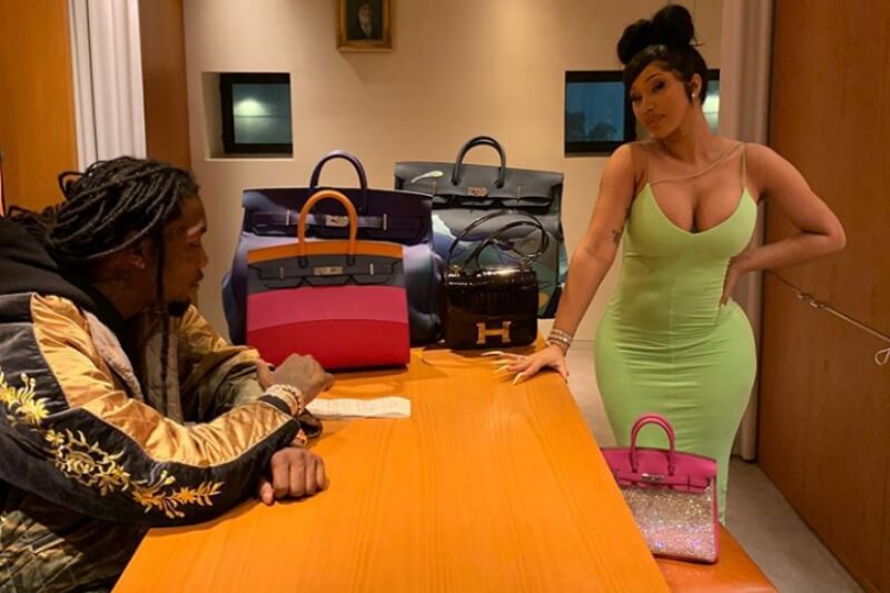 Offset shares video of Cardi B sweeping