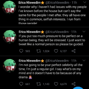 Erica goes on Twitter rants 