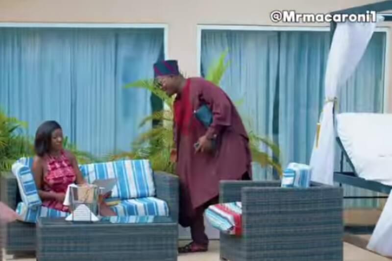 Mr Macaroni's skit featuring Yvonne Jegede