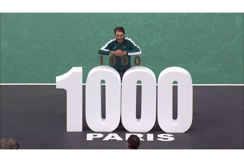Rafael Nadal wins 1000th Paris Masters singles win