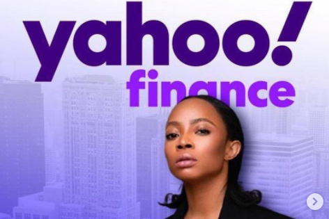 Toke Makinwa is on Yahoo! Finance Top Entrepreneurs To Follow In 2020