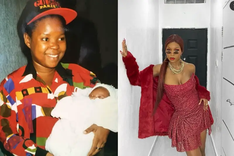Vee shares a throwback photo of mum