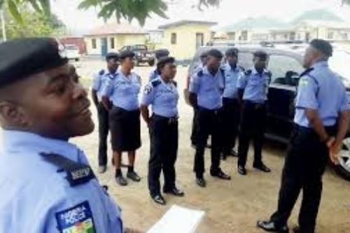 Members of the Nigerian police force