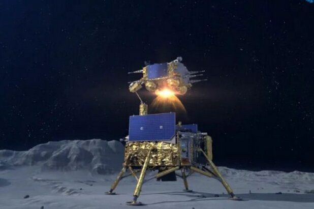 Chinese Chang’e 5 lunar probe is returning to the earth with moon rocks