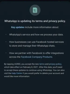 WhatsApp introduces new privacy policy