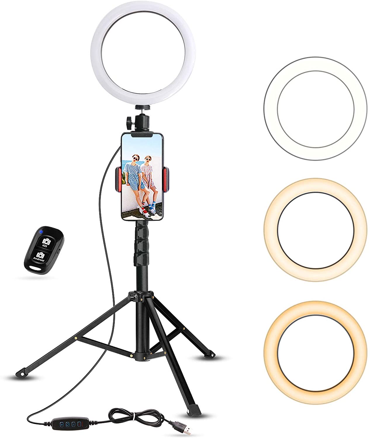 UBeesize Mini Led Camera Ring Light