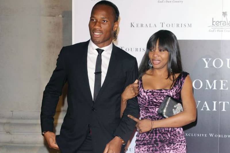 Dider Drogba and wife