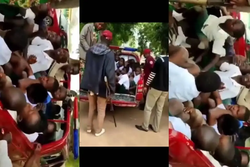 See viral video of Amotekun arresting school children for copying Naira Marley