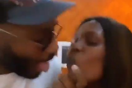 BBNaija housemate Kiddwaya appears to kiss Kaisha in trending video